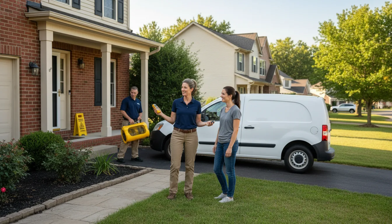 Residential water damage restoration in Stone Park, IL